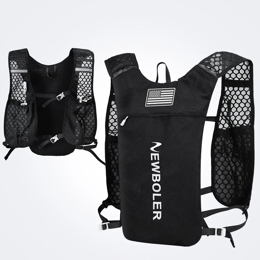 AliExpress NEWBOLER Outdoor Trail Running Backpack Ultralight Women Men Running Race Hydration Vest Marathon Bicycle Bag for Marathon Cycling Hiking