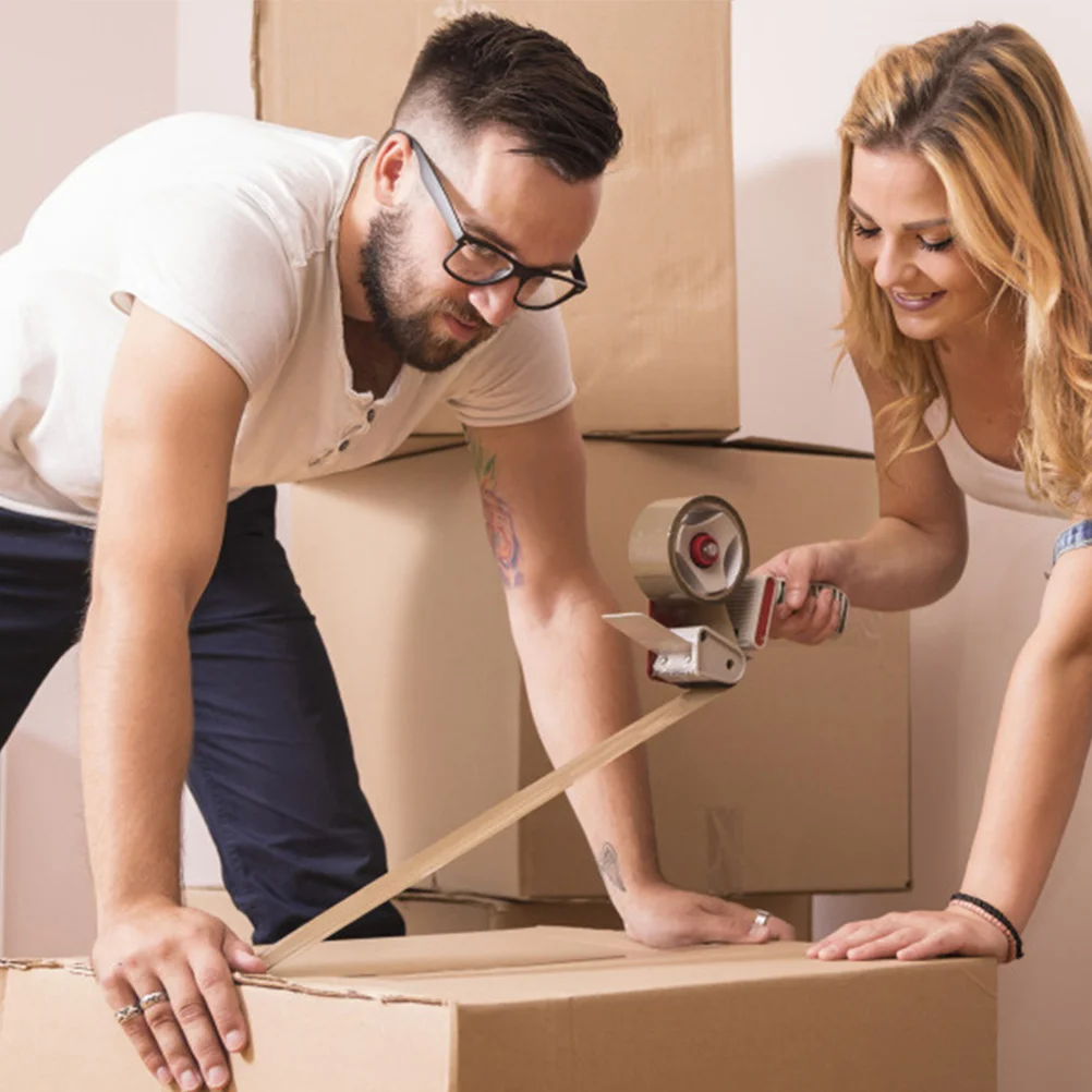 เทปเงียบ กาวเคลื่อนย้ายสําหรับงานหนัก โปร่งใสสําหรับกล่องบรรจุ ท่อส่งอุปกรณ์เสริมบรรจุภัณฑ์แบบมีกาวในตัว