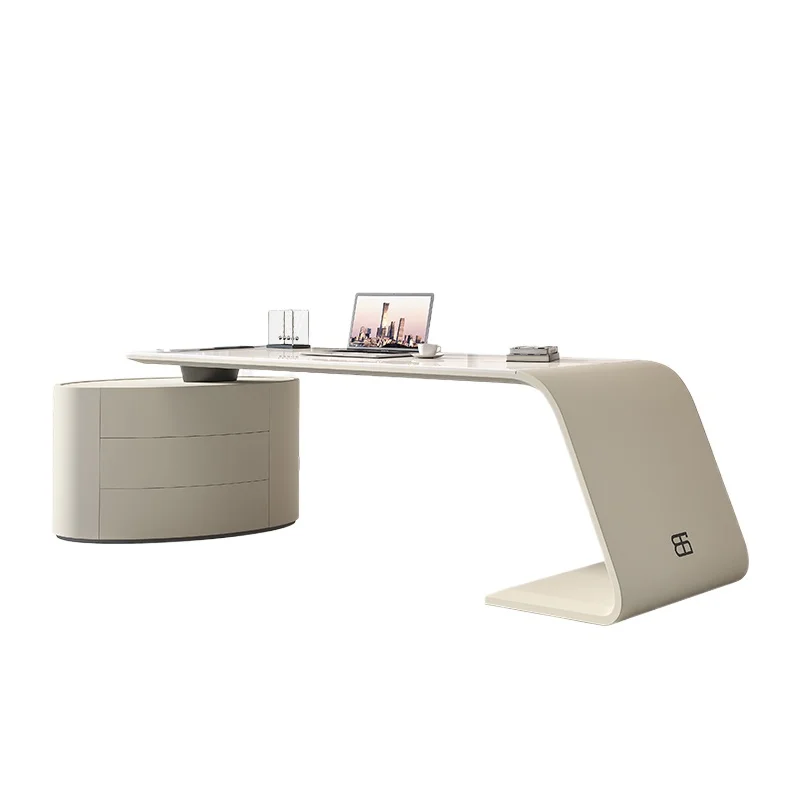 Asthetic Designer Executive Desk White Supplies Room Drawers Executive Desk Height Modern Mesa De Escritorio Office Furniture