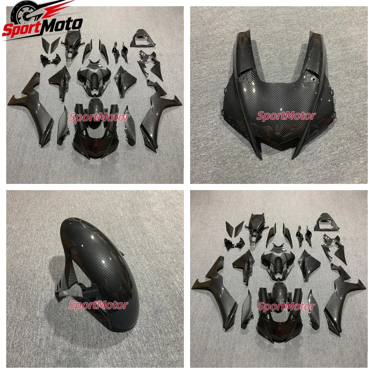 For YAMAHA YZF-R1 2020 2021 2022 2023 2024 2025 Carbon Fiber Accessories Winglets Parts Fairing Fenders Panels Cover Kits