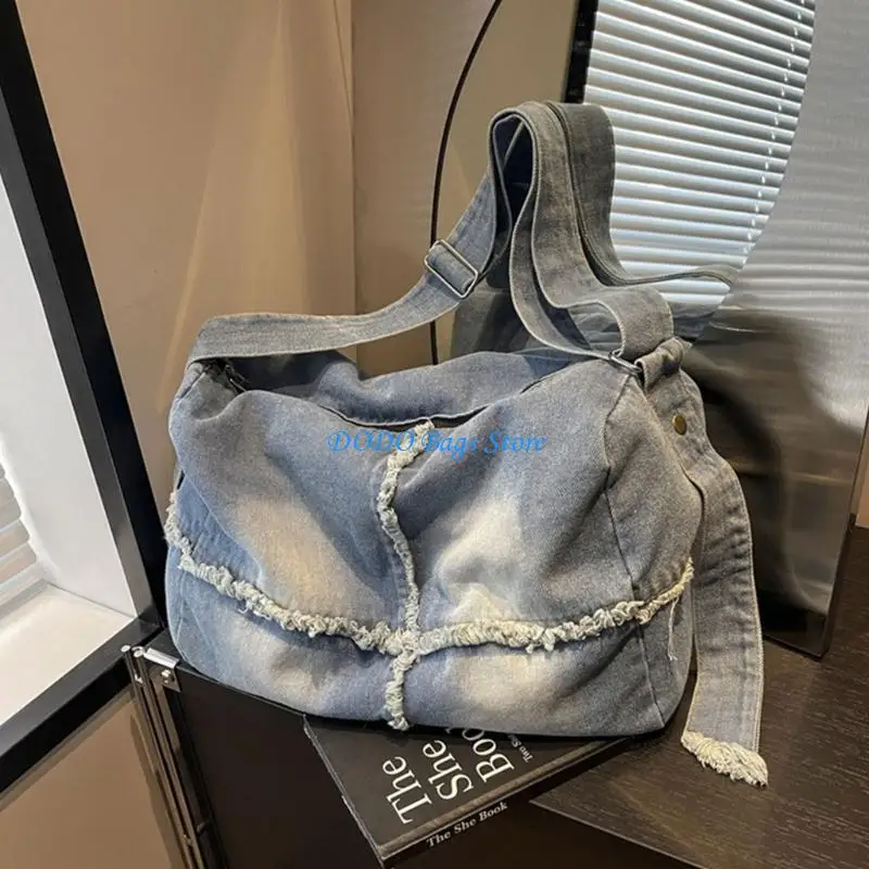 

Изысканная джинсовая сумка для модных людей, повседневные сумки на ремне, кошелек через плечо, подходящий для различных случаев