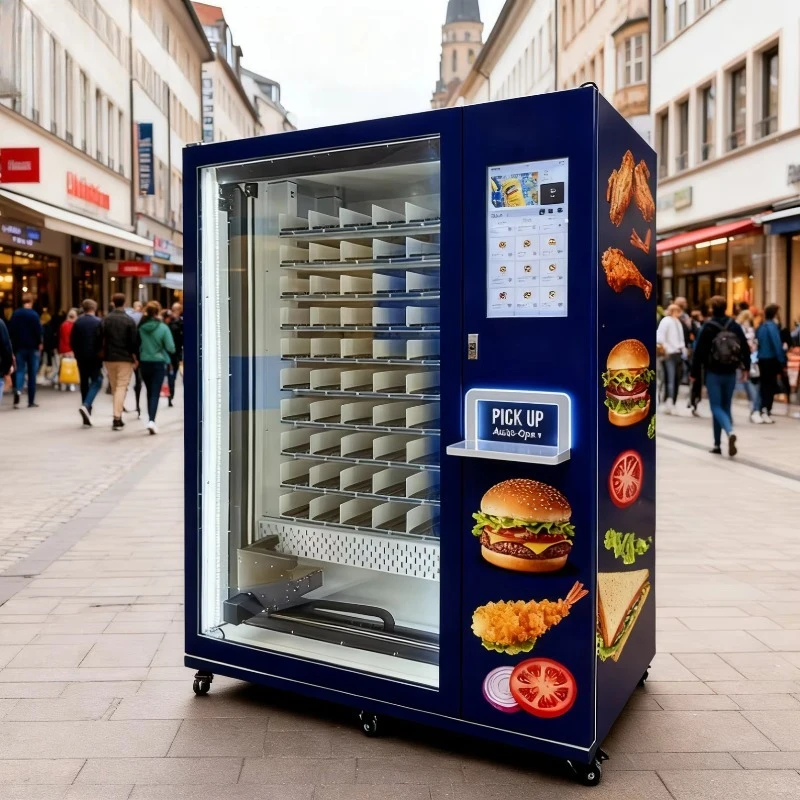 FL Customized 2026 New 24-hour Commercial Hot Food Breakfast Dinner Lunch Vending Machine Touch Screen Fast Food Vending Machine