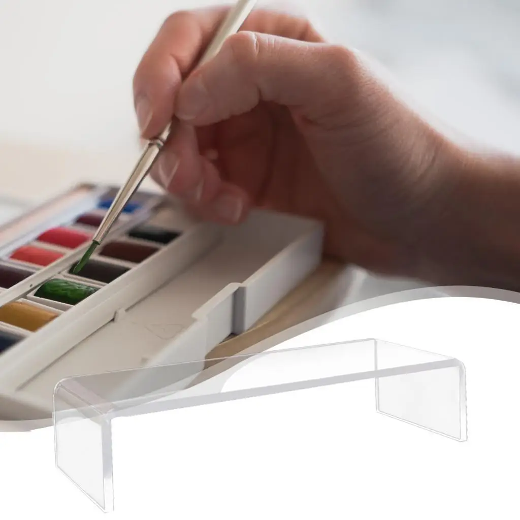 

Artist Leaning Bridge Wrist Support Acrylic Palm Rest Artist Tool Home Studio Clear Hand Wrist Rest Stable Wrist Protection
