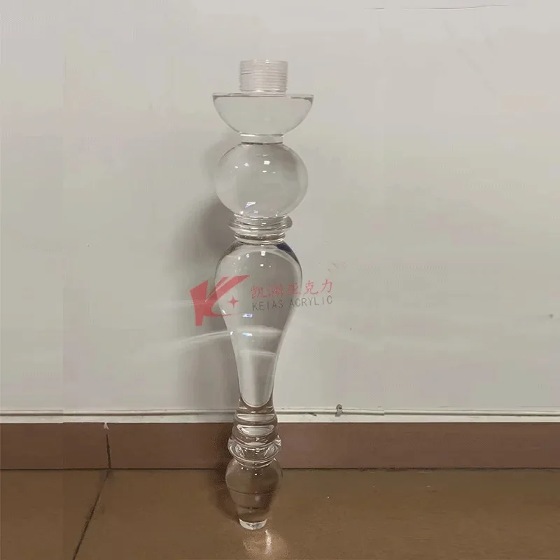 Kellan supplies high transparent round acrylic table legs, plexiglass , table legs, and drop shipping