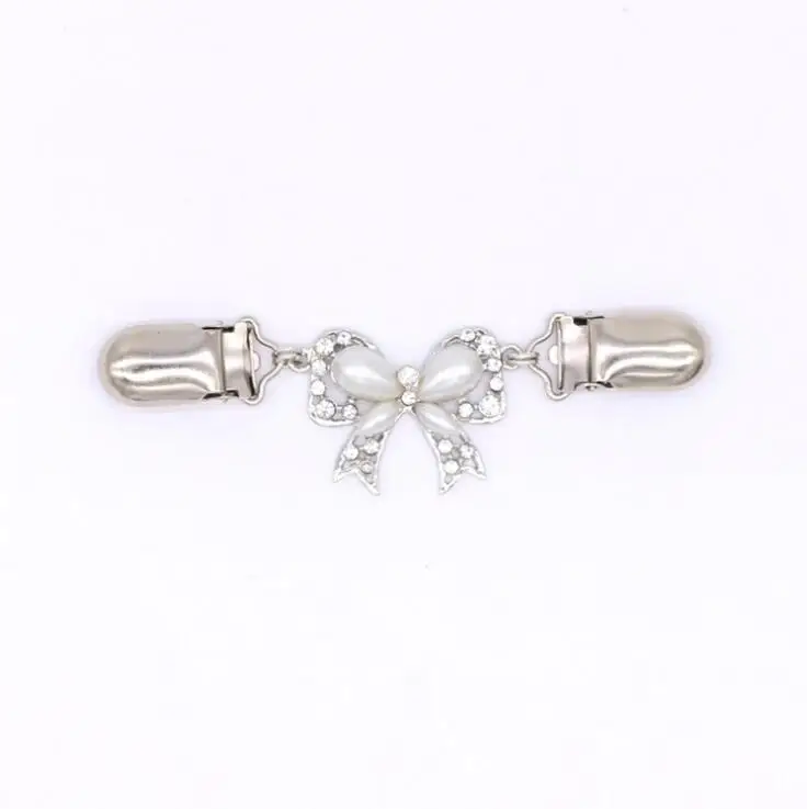 Korean fashion new butterfly diamonds wild exquisite cardigan sweater clip clothing accessories autumn and winter