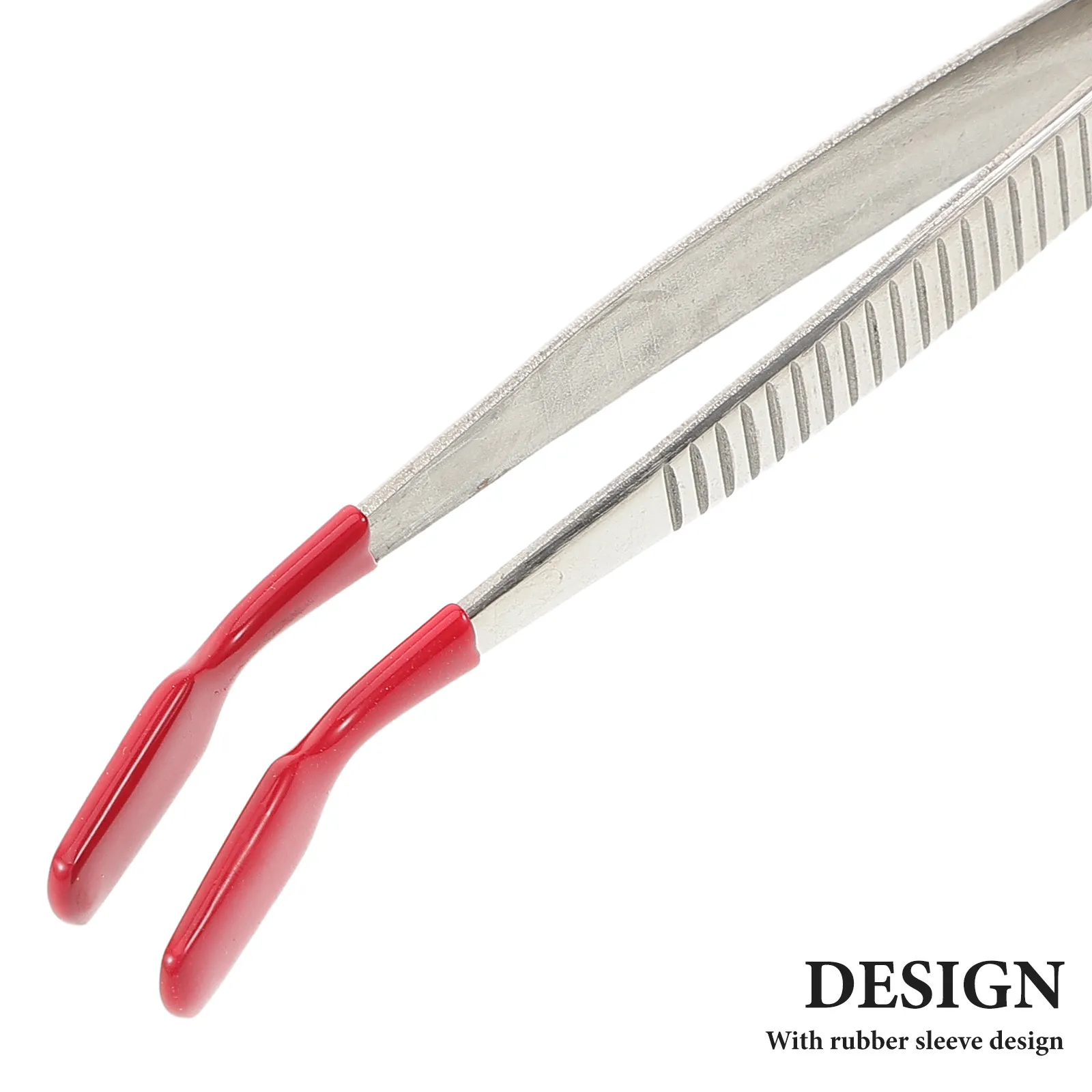 Stainless Steel Stamp Tweezers Precision Tip Ergonomic Handle for Stamp Collecting Jewelry Making Lab Work Coin