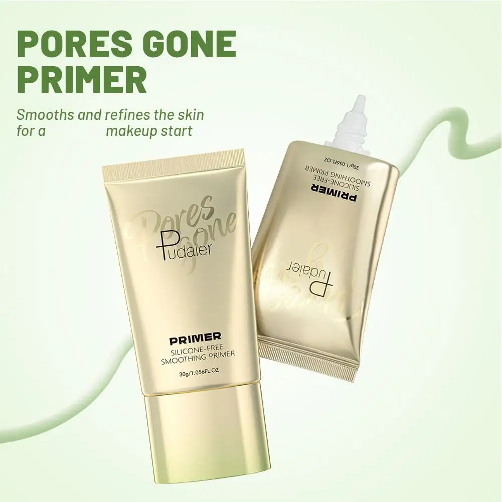 Pudaier Silicone-Free Oil-Control Primer 30g Pore Minimizing Refreshing Matte Base Long-Lasting Makeup for Oily Skin