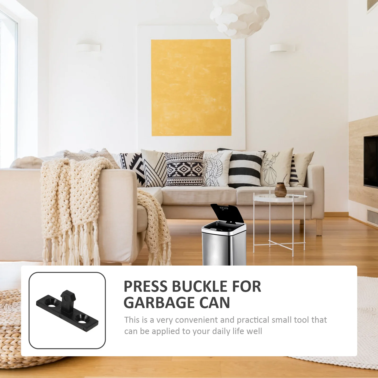 

50Pcs Garbage Can Accessories Press Buckles Plastic Material Long Time Use Convenient Practical Small Life