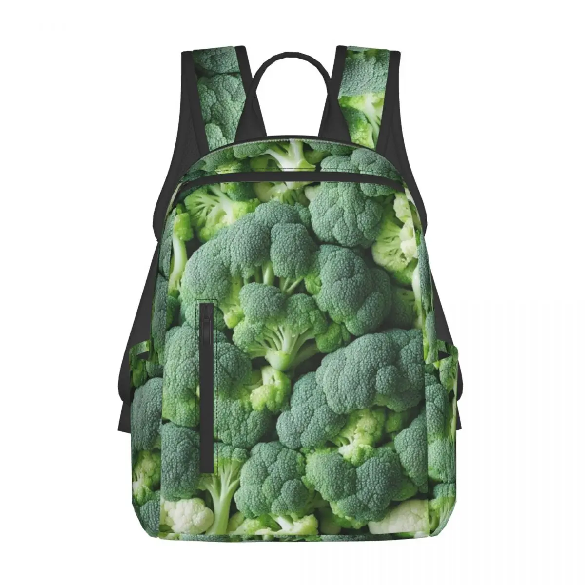 

Broccoli And Cauliflower Backpack Daypack Large Capacity Boys Girls BookBag School Bag Shoulder Bags for Men Women