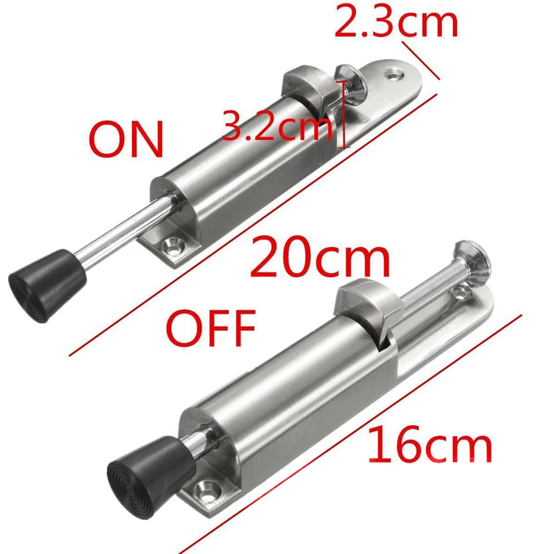 Spring Loaded Telescopic Door Stopper Adjustable Position Zinc Alloy Heavy Duty Door Locks Holder Stop Wall Protector HomeTools