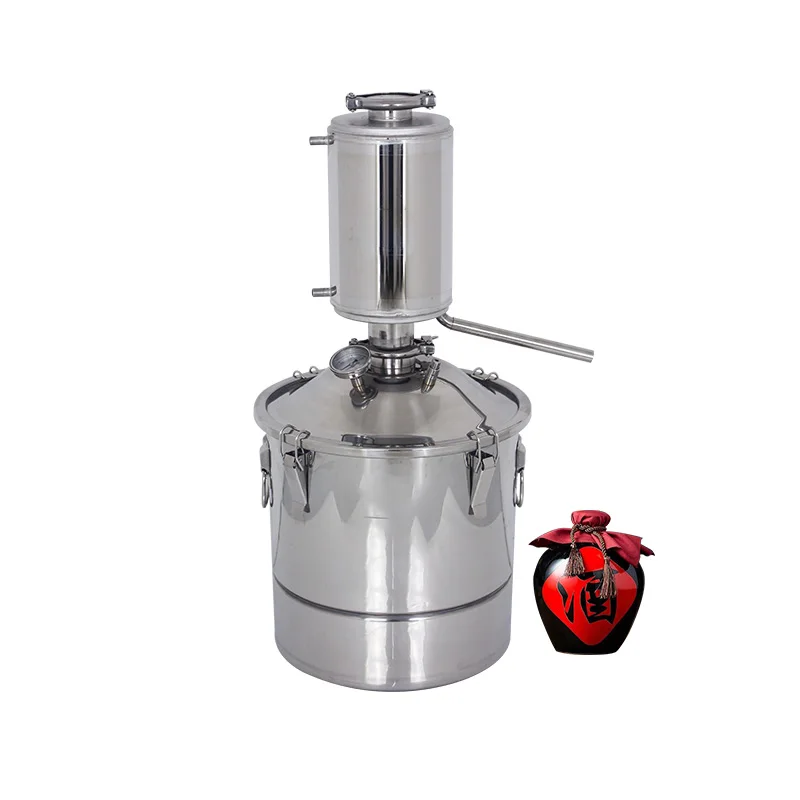 20L 304 Brewing Equipment Brewing Machine Small Household Full Set Wood Fire Straight BBQ Wine Baijiu