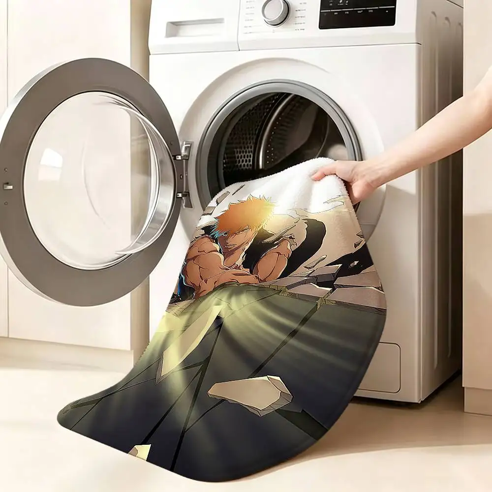 I-Ichigo Anime K-Kurosaki Bedroom Decor Carpet  for Living Room Thick Plush Study Floor Mat Home Fluffy Soft Rug