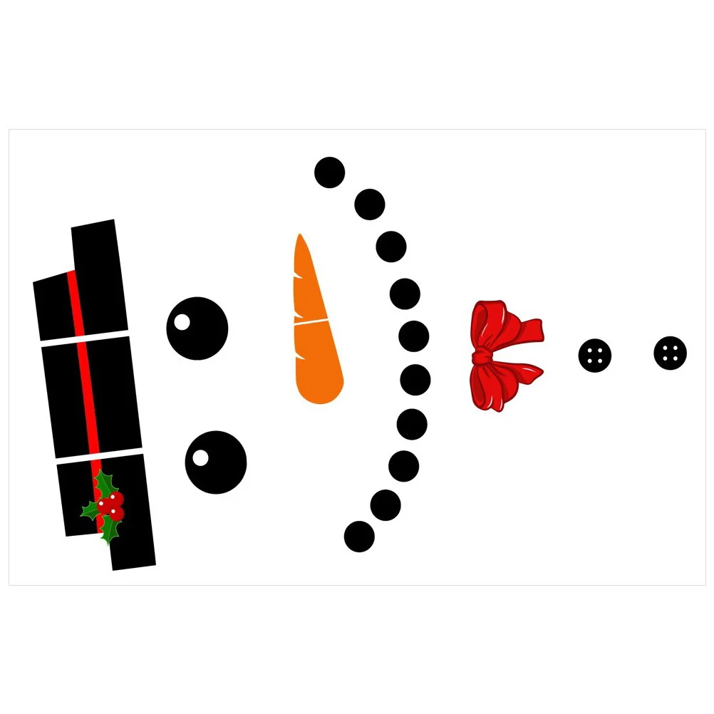 

1Set Christmas Snowman Garage Door Decal Decorative DIY Stickers PVC Xmas Party Decoration Christmas Garage Decor