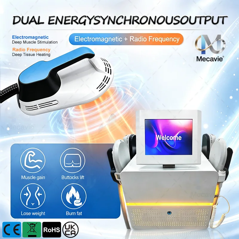 Mecavie EMSnova 6500W High‑Intensity Pulsed Electromagnetic Body Sculpt Machine 4 Handles Muscle Stimulation Skin Tightening