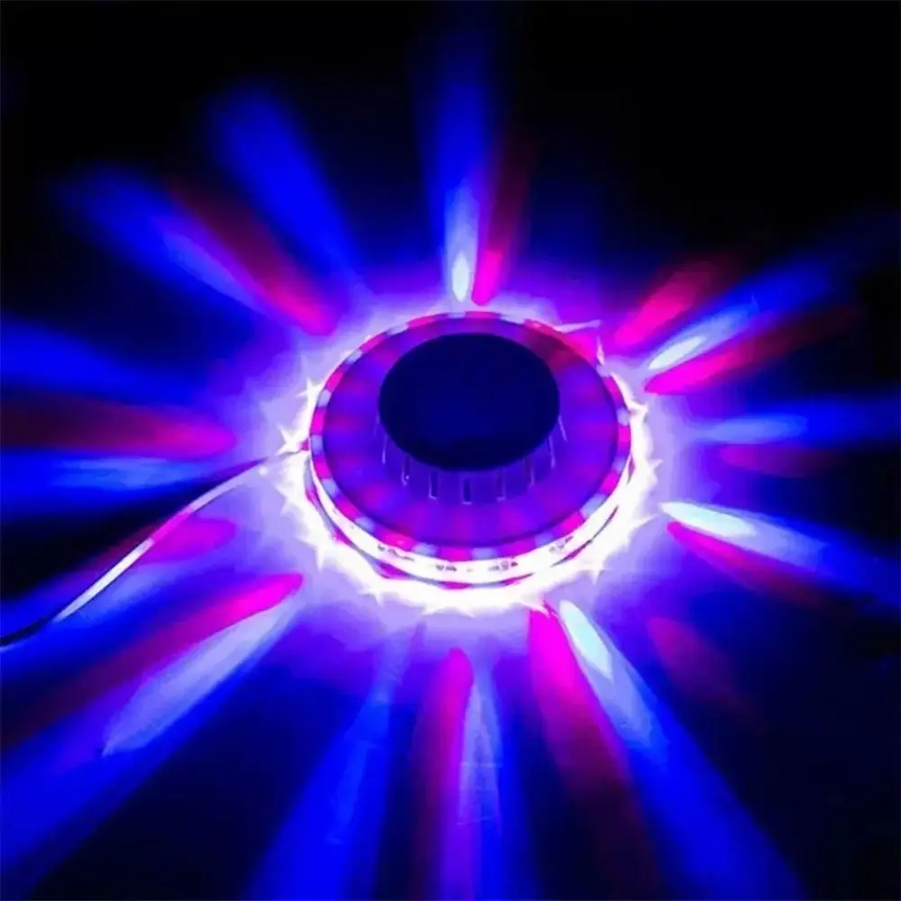 Lampu Bola Disko LED Warna-warni Lampu Berkedip Lampu RGB Lampu LED Berputar Lampu Panggung Desain Berputar yang Dapat Dipasang di Dinding Pesta Ulang Tahun