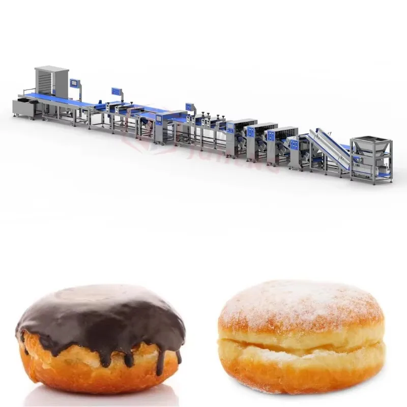Customized Donut Cutting Line Berliner Donut Machine Automatic Donut Production Line for Food Factory