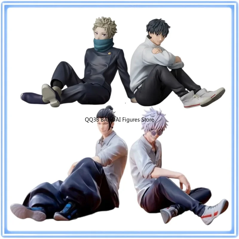 

Original Anime Jujutsu Kaisen Inumaki Toge Okkotsu Yuta Gojo Satoru Geto Suguru Sitting Posture Action Figure Model Collectibles