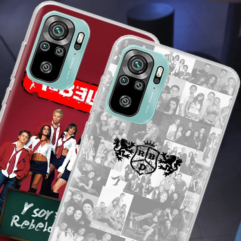 F-Fashion RBD R-Rebelde Phone Case For Redmi Note 13 14 Pro Plus 5G Cover 10 10A 10C 12 12C 9A 9C 9T 8A 7A 6A 9 8 7 K70 K60 Pro