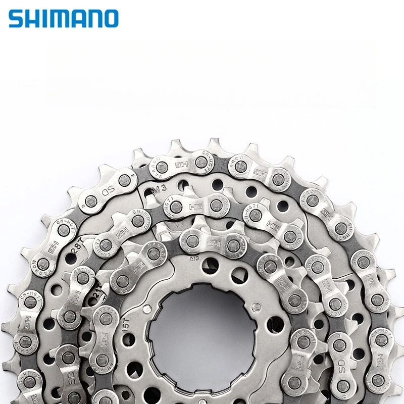 Shimano Acera 8 Speed MTB Chain HG71 HYPERGLIDE 8S Current for E-Bike Mountain Bike Chains 8V Bicycle Cycling Parts