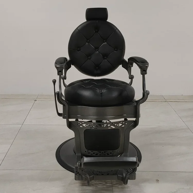 

zz round back black barber chairs great barber chair design