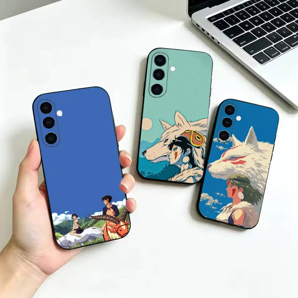 Animation Mononoke Himes Soft Silicone Protective Cover, Suitable for Samsung Galaxy A02S,A12-A52,A21S,A31,A41,A51,A71-A73,A30S