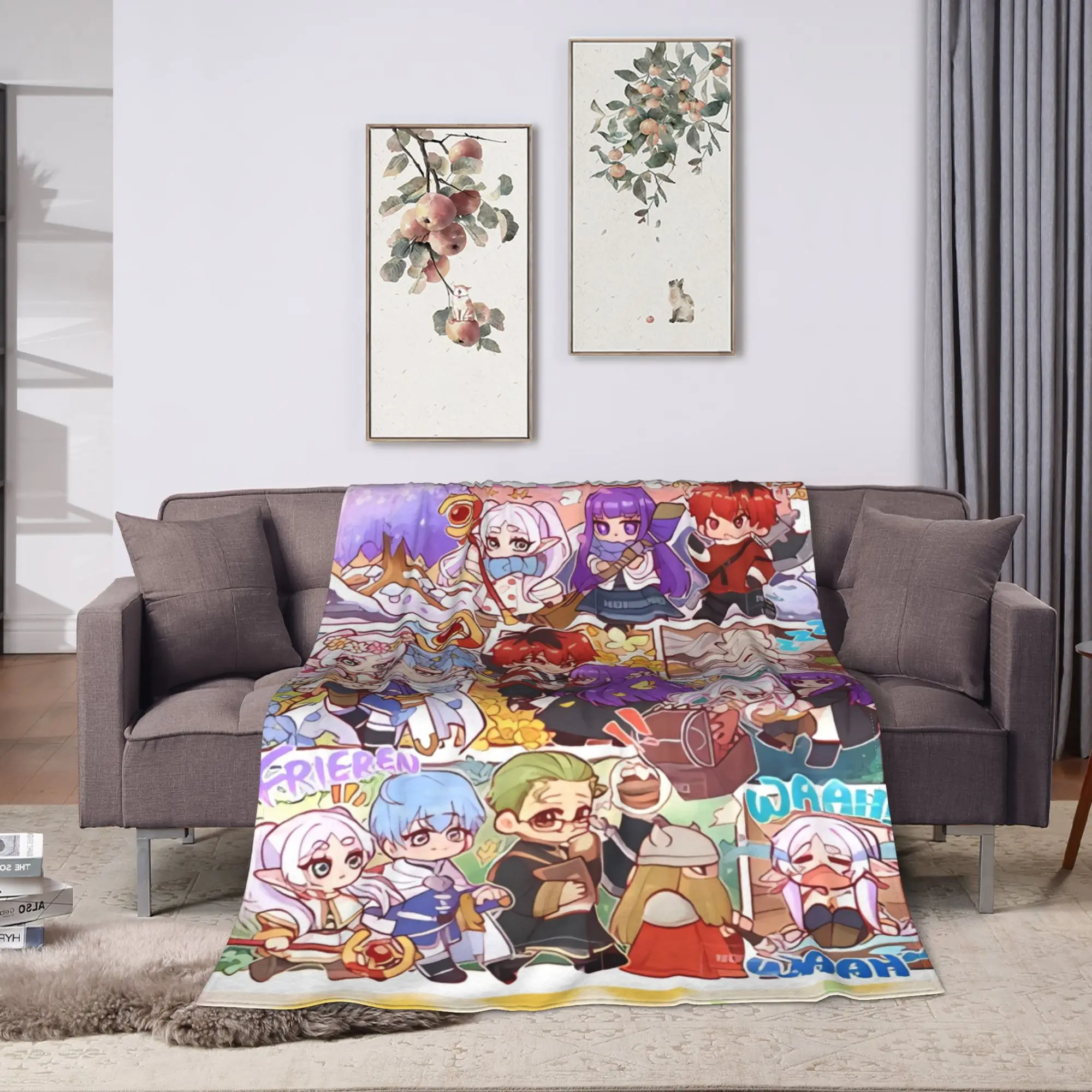 Frierens Beyonds Journey's End Flannel Blanket Winter  Soft Throw Blanket for Boy Girl Outdoor Novelty Bedspread Sofa Bed Cover