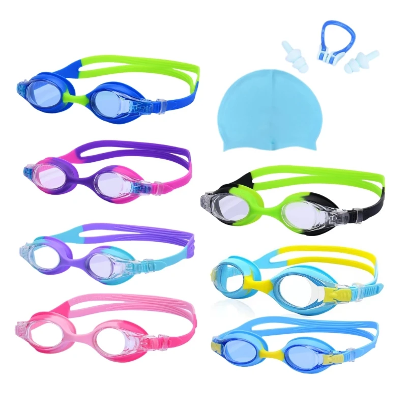 

11UE Swim Goggles for Boy Girls Kid Waterproof Swim Goggles Set with Earplug