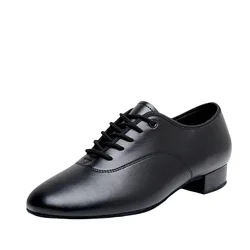 Scarpe da ballo latino professionali per uomo nero bianco Modern Ballroom Tango Shoes/scarpe Jazz/scarpe da Salsa tacco basso altezza 2.5cm