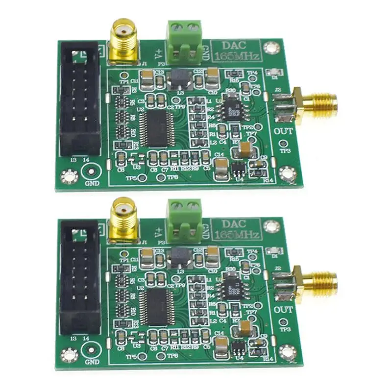 2Pcs DAC902 Digital to Analog Conversion Module DAC902E 12 Bit Board