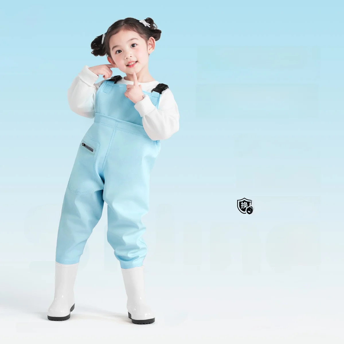 children's-waterproof-breathable-wading-pants-overall-rain-pants-and-boots-for-sea-exploring-and-fishing-outdoor-activities