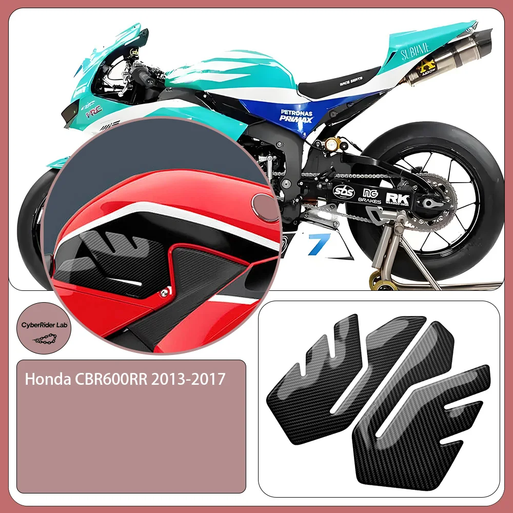 

For Honda CBR 600RR 2013-2017 Motorcycle Carbon Tank Pad Knee Grip - Back to School Gift for Riders​​