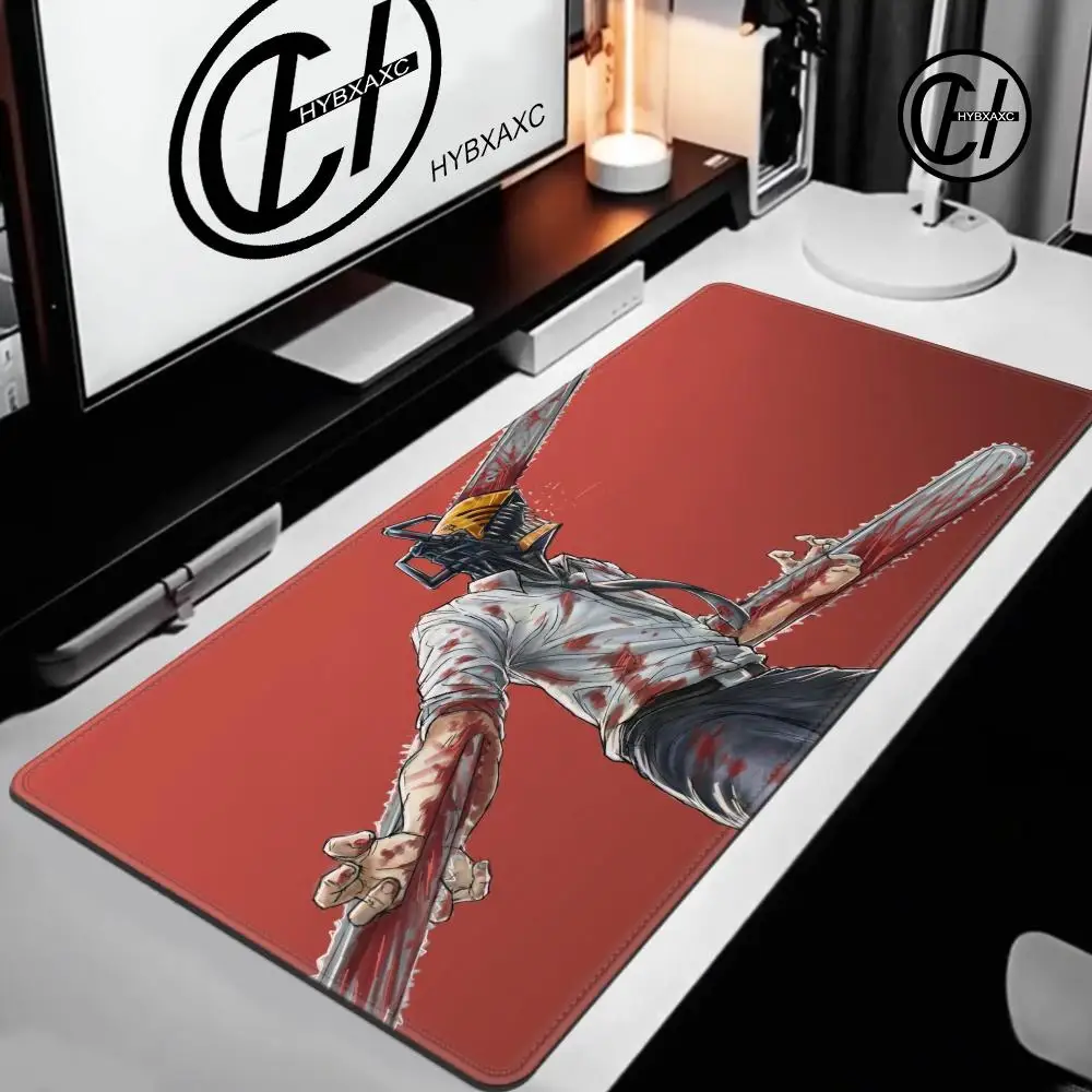 

Chainsaw Man Anime Large Mouse Pad Non-slip Rubber Mouse Pad Computer Game Desk Pad Seam Large Game Mouse Pad
