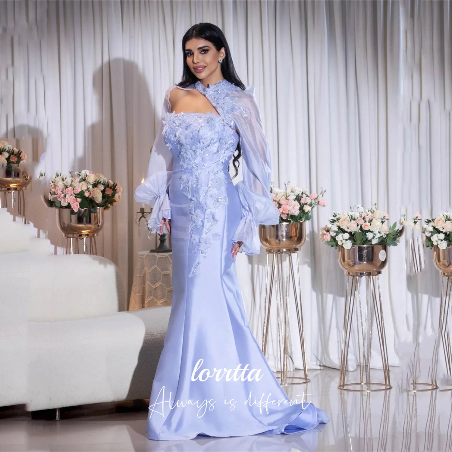 Lorrtta Customized Mermaid Evening Dress for Wedding Guest Elegant Luxury Women's Elegant Party Dress Prom Dresses Party Dresses