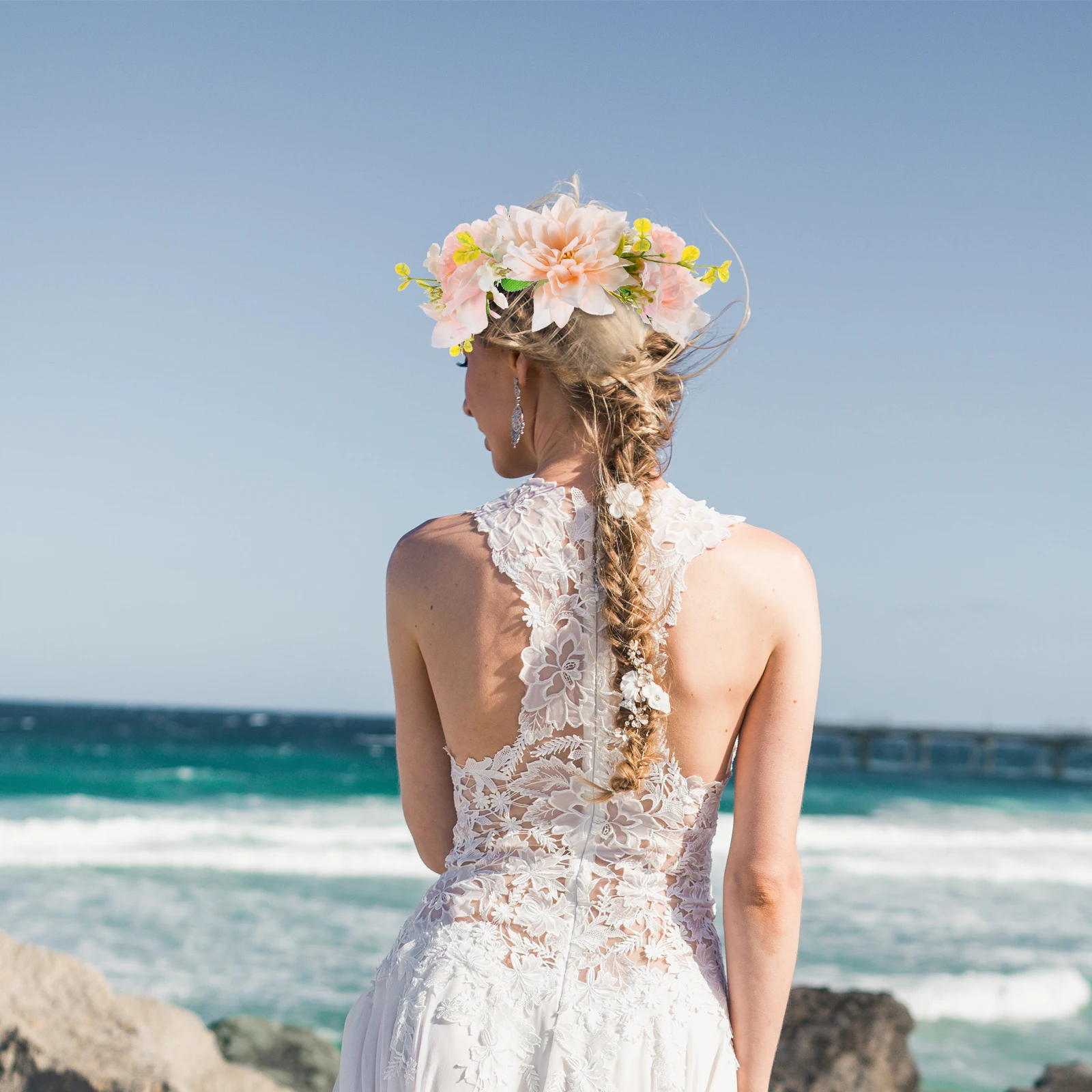 

Soft Womens Headb Accessories for Weddings Parties Festivals Bride Hair Beach Headb s Creative Flower Hair B