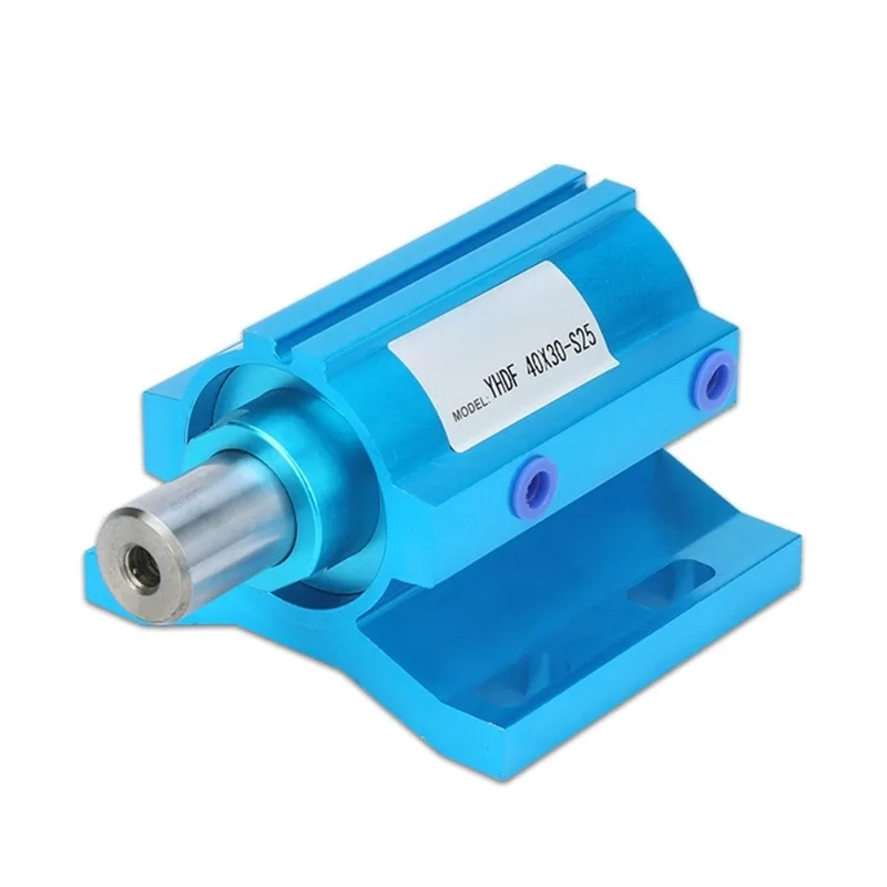 Blue Painted Flange Aircraft Pneumatic Positioning Cylinder For CNC Router Auto Loading Unloading Parts