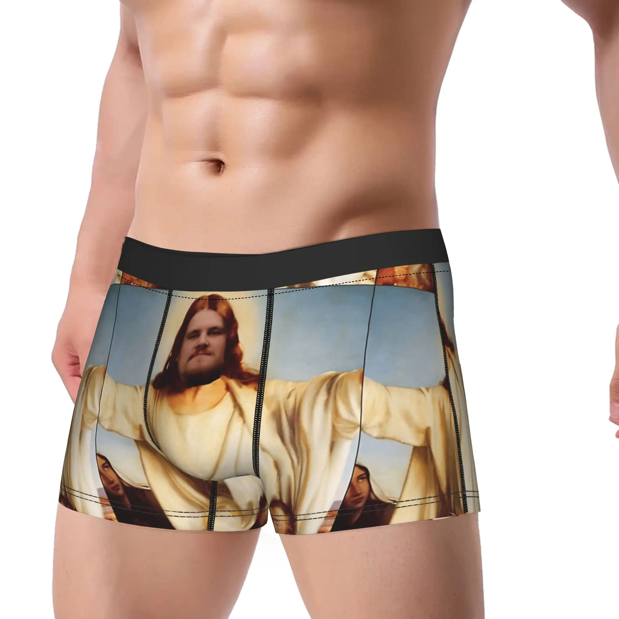 Dragon Lord Rainer Winkler Holy Lord Trunk  3D Pouch Underwear High Quality Customs Boxer Brief Breathable Men Panties Big Size