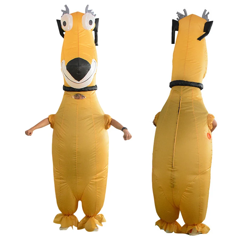 Adult Unisex Dog Inflatable Chub Suit Festival Party Mascot Performance Costume Halloween Carnival Cosplay Costume Jumpsuit