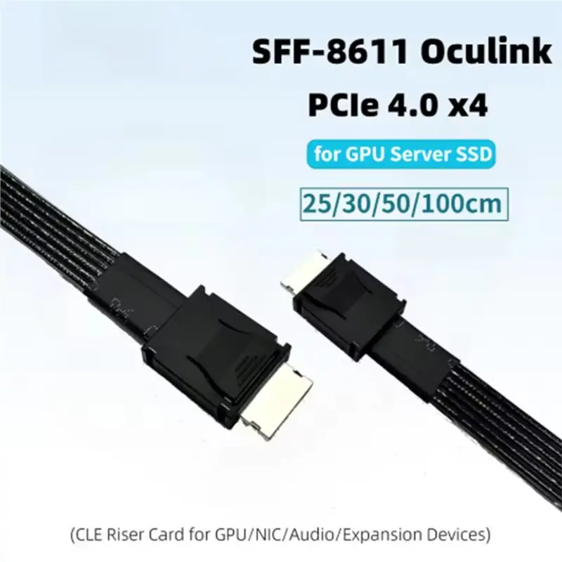New Arrivals-GEN4 PCIE 4.0 X4 Oculink 4I Extension Cable 30Cm 64Gbps For EGPU SSD For Oculink 4X External Graphics Dock