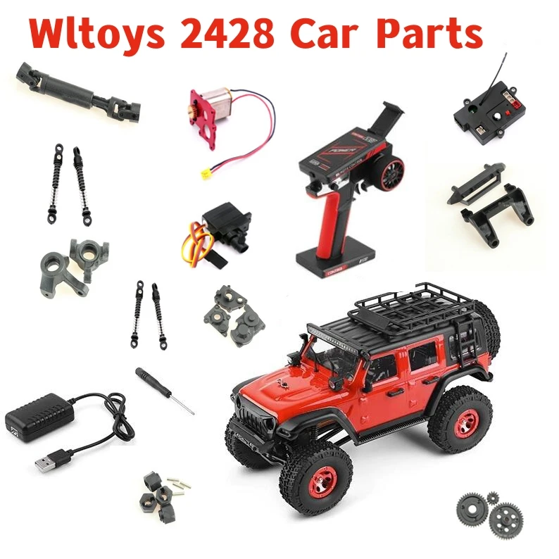 Wltoys 2428 RC Car Parts Motor Servo Receiver Shock Absorber