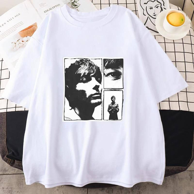 Louis Tomlinsons Features Close Up Pattern Men Women T Shirts Street Fashion Neutral Short Sleeved Round Neck Shirt Leisure Tees