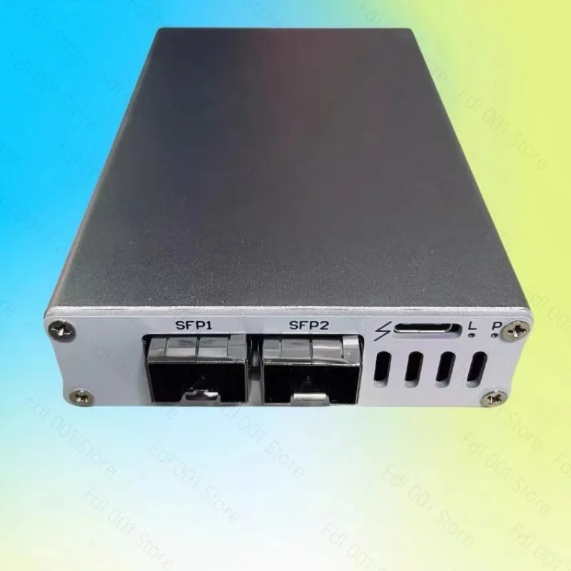 Usb4 Network Card Portable 10g/25g Network Card Usb4 Network Card Sfp Optical Interface High Speed Plug And Aluminum Alloy
