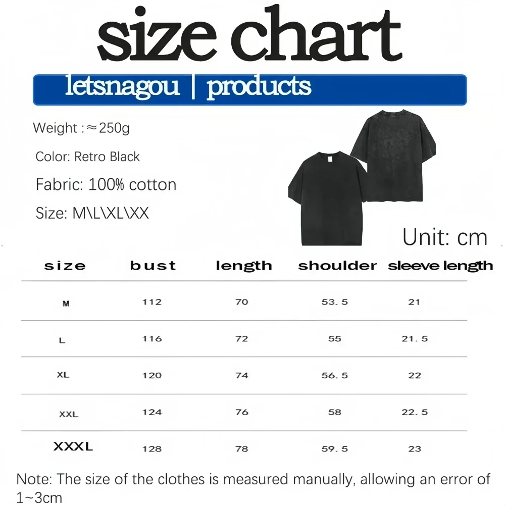 Unisex Washed Black Vintage T-shirt One Piece Rocks Pirates High-quality Fabric for Home Leisure Travel Shopping view 6