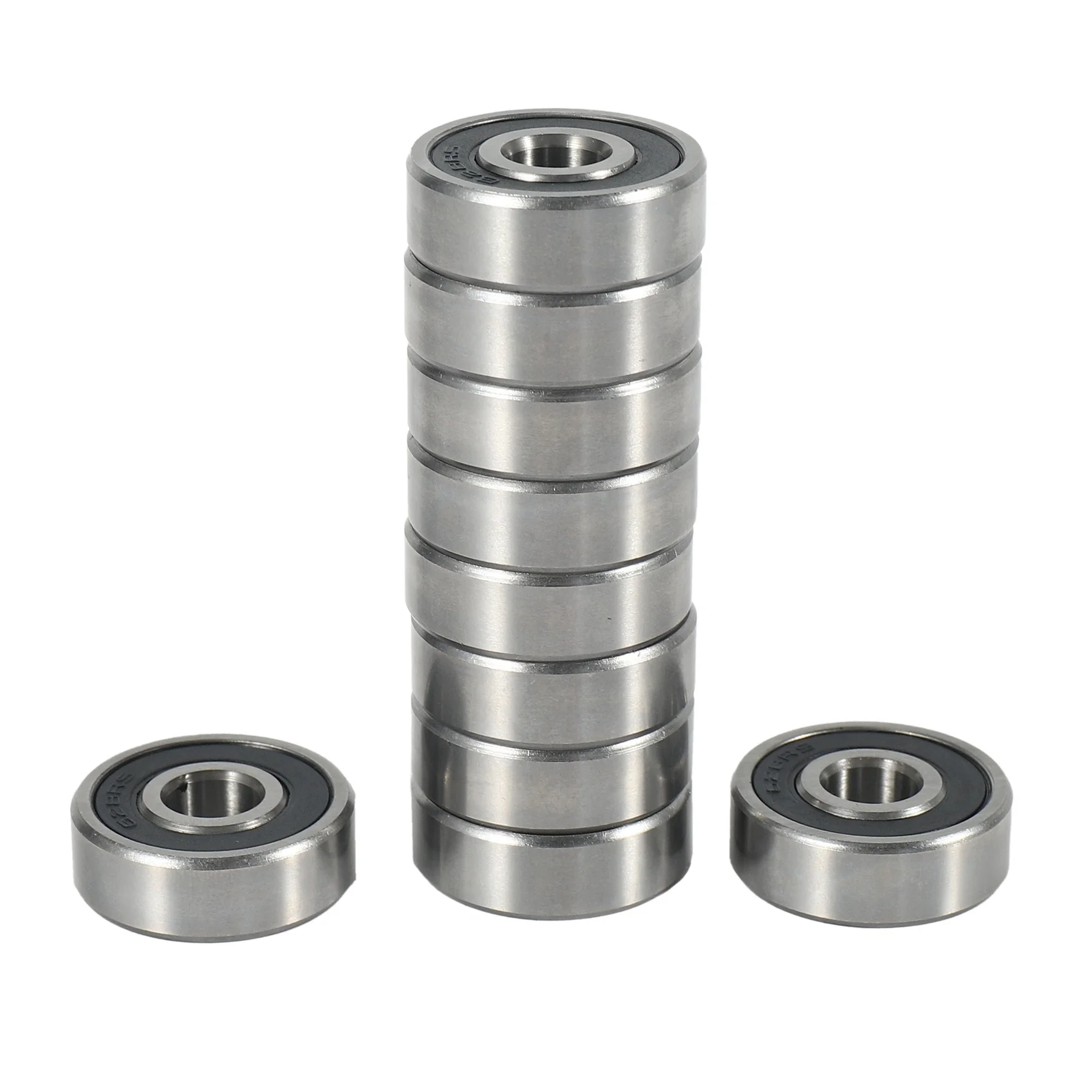 AT44-20Pcs 628RS 8Mmx24mmx8mm Double Sealed Miniature Deep Groove Ball Bearing