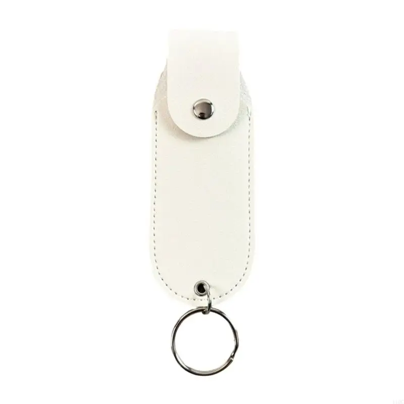 Miniature Defense Sprays Sleeves Lightweight PU Leather Keyring Attachment 