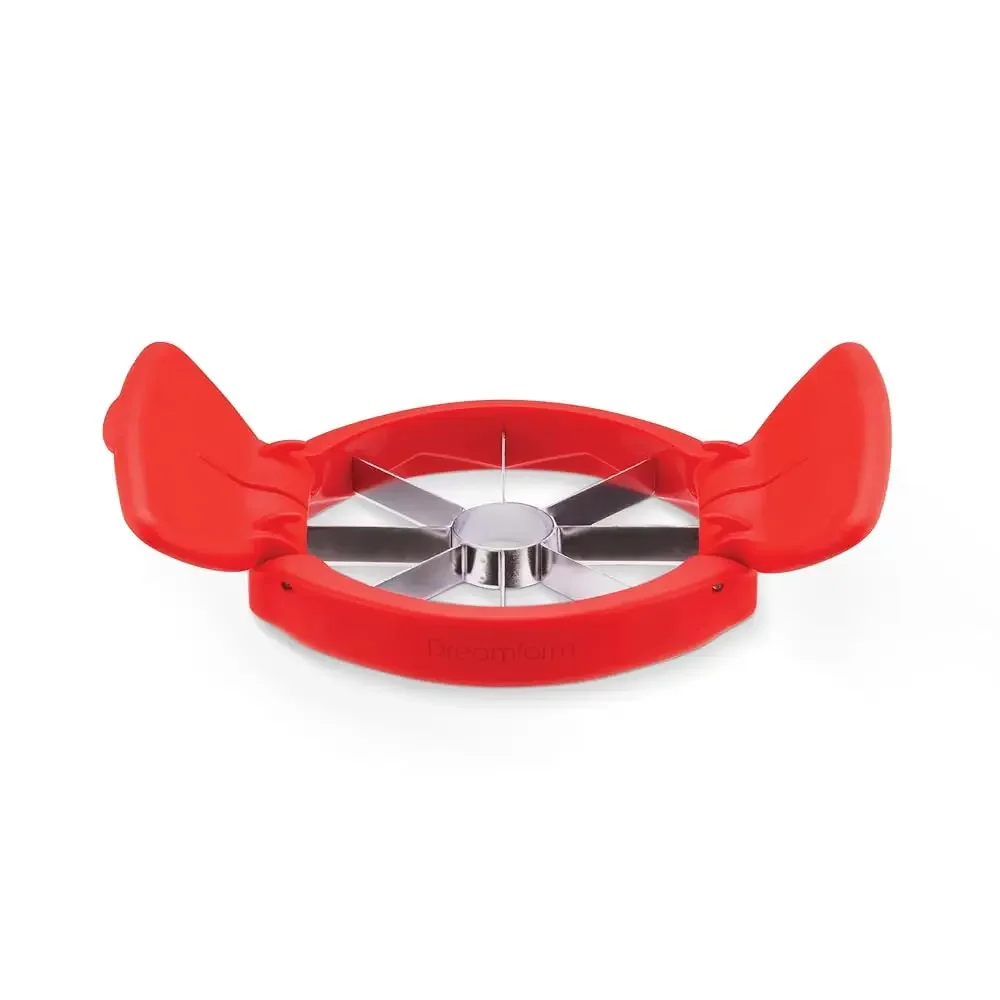 Flapple Fold-Flat, Space-Saving Apple Corer & 8-Piece Apple Slicer - Red-image