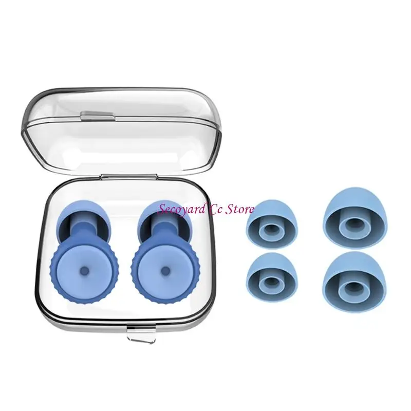 

N3UC Quiet Sleep Earplugs Silicone Noise Blocking Technology Waterproof for Swimming Comfort Fit Comes with Multiple Size Choice