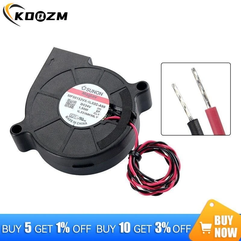 Вентилятор Sunon для 3D-принтера, 5015, 24 В, 5015 А