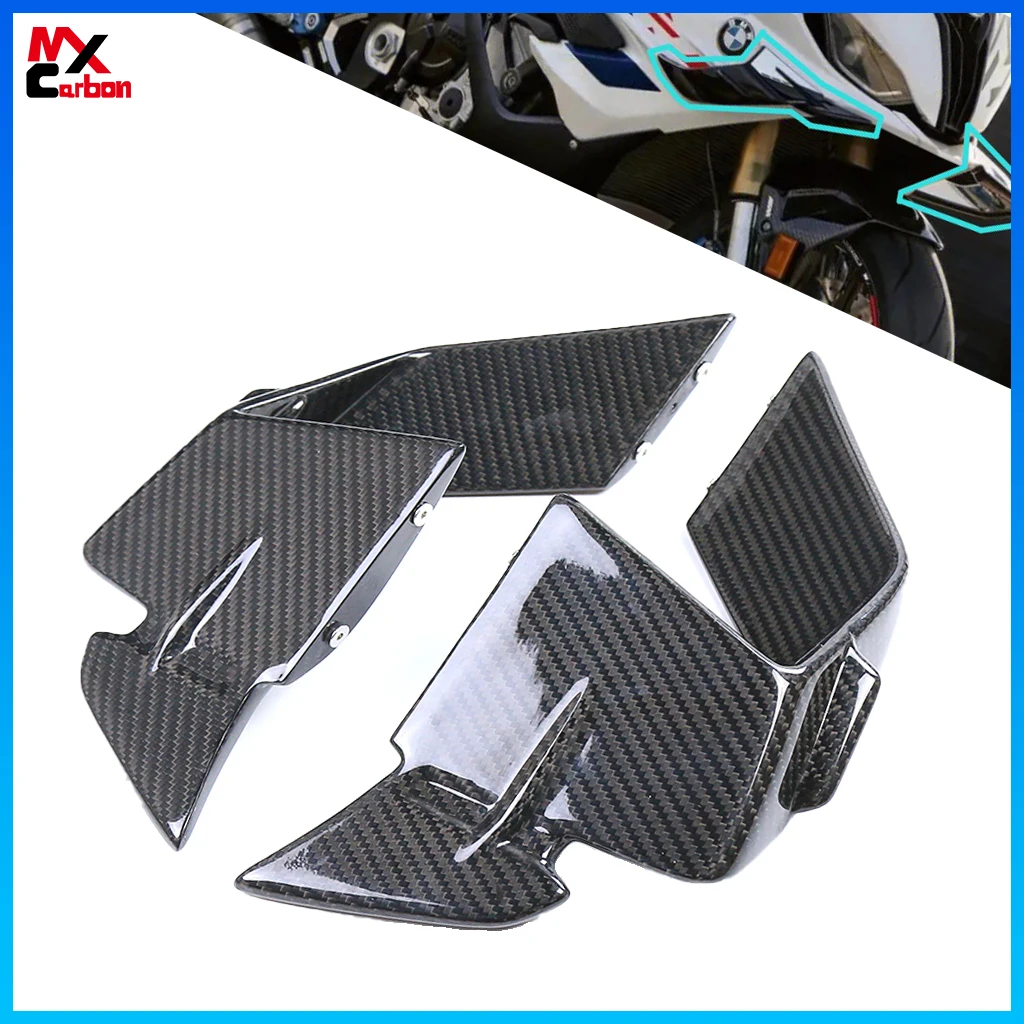 

Motorcycle Air Deflectors Side Winglets Fairings Panels Full Carbon Fiber For BMW S1000RR 2023