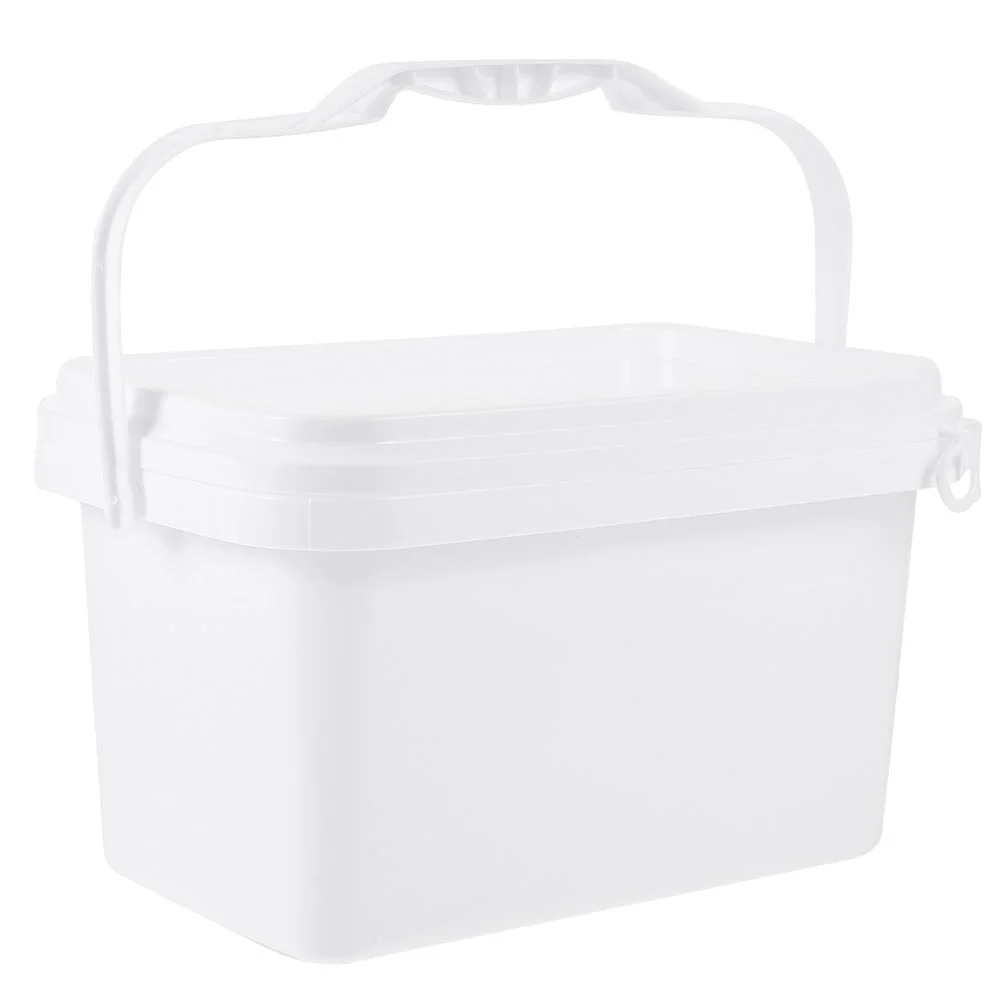 

Paint Bucket Storage Plastic With Handle Lid White 2330X1550X1390CM Empty Container