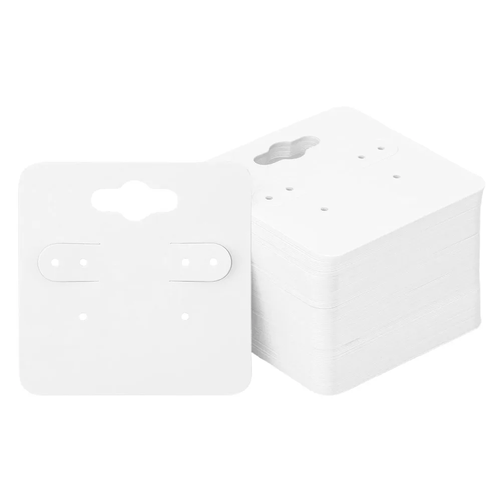 200 قطعة بطاقات عرض القرط ورقة مجوهرات العلامات الأذن مربط أصحاب لتغليف البيع بالتجزئة بيع عرض القرط بطاقات الورق المقوى #4